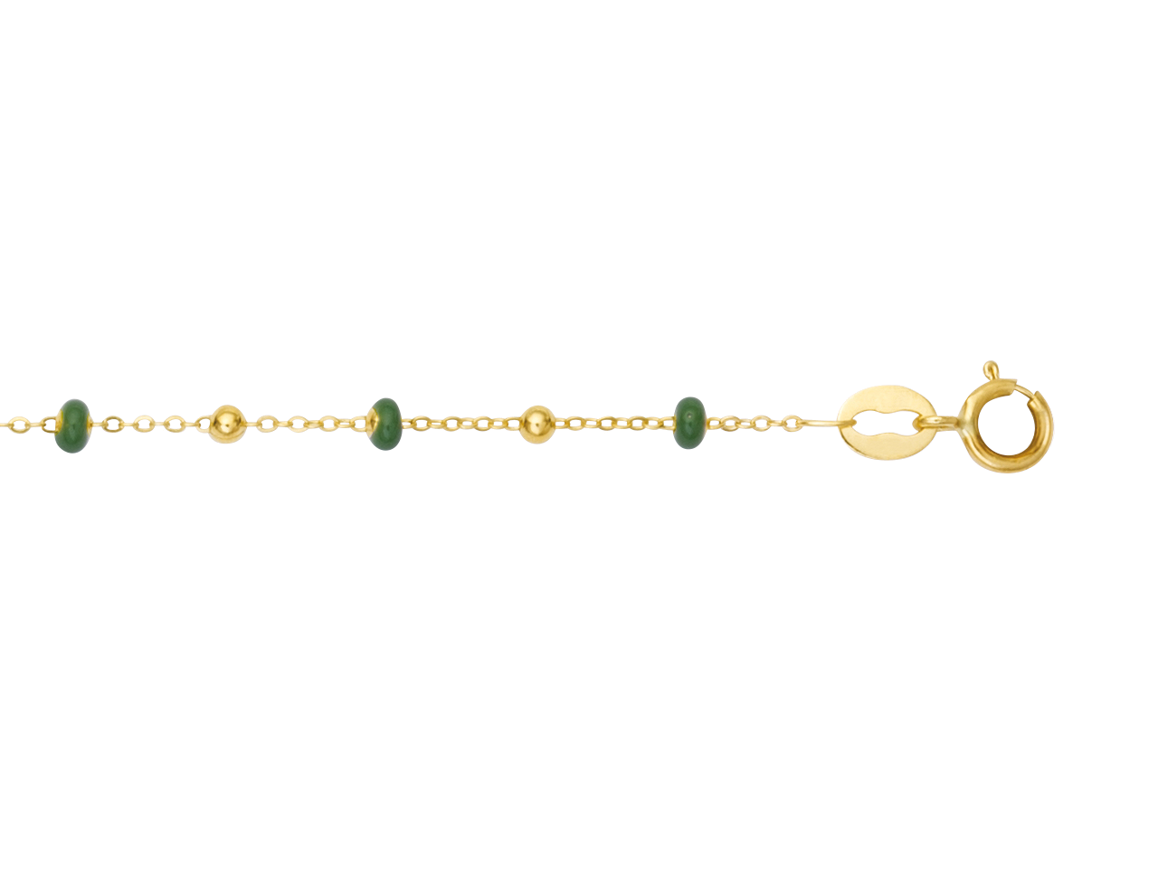 Image du produit : Bracelet Or 750 et perles de résine